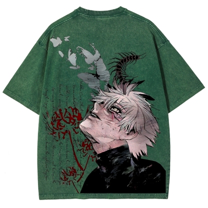 Ken Kaneki Vintage Unisex Washed T-shirt | Tokyo Ghoul 