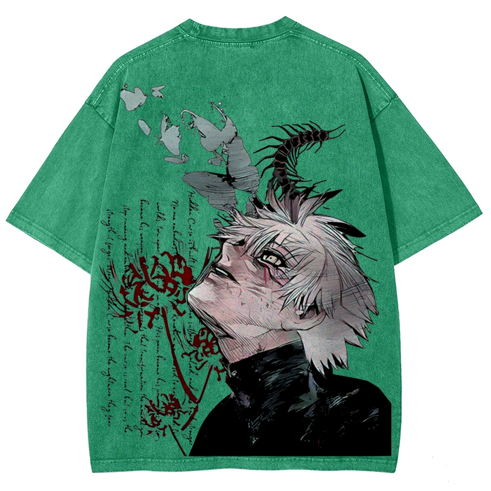 Ken Kaneki Vintage Unisex Washed T-shirt | Tokyo Ghoul 