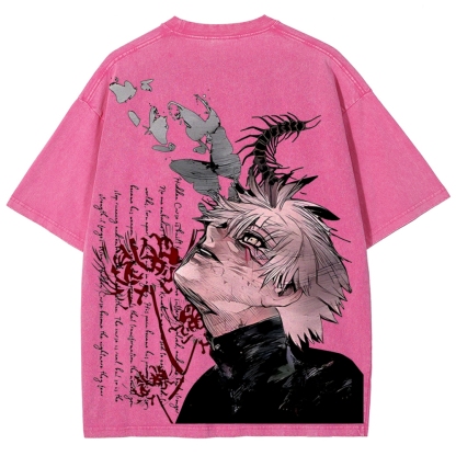 Ken Kaneki Vintage Unisex Washed T-shirt | Tokyo Ghoul 