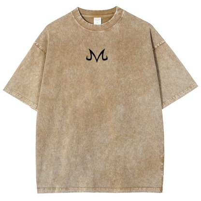 Retro Limited Vegeta Dragon Ball Oversize Washed T-Shirt