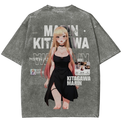 MARIN Unisex Fit Washed T-Shirt | My Dress-Up Darling 