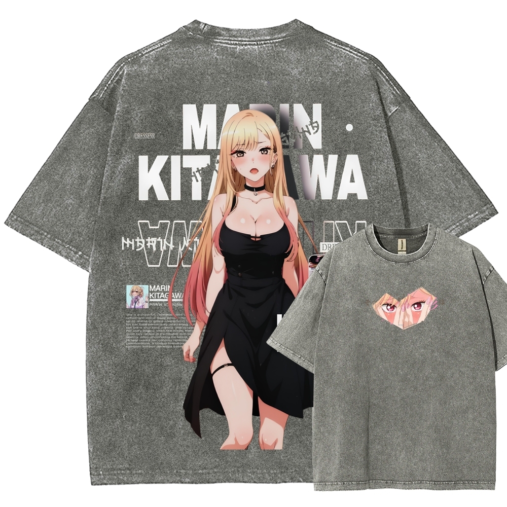 MARIN Unisex Fit Washed T-Shirt | My Dress-Up Darling 