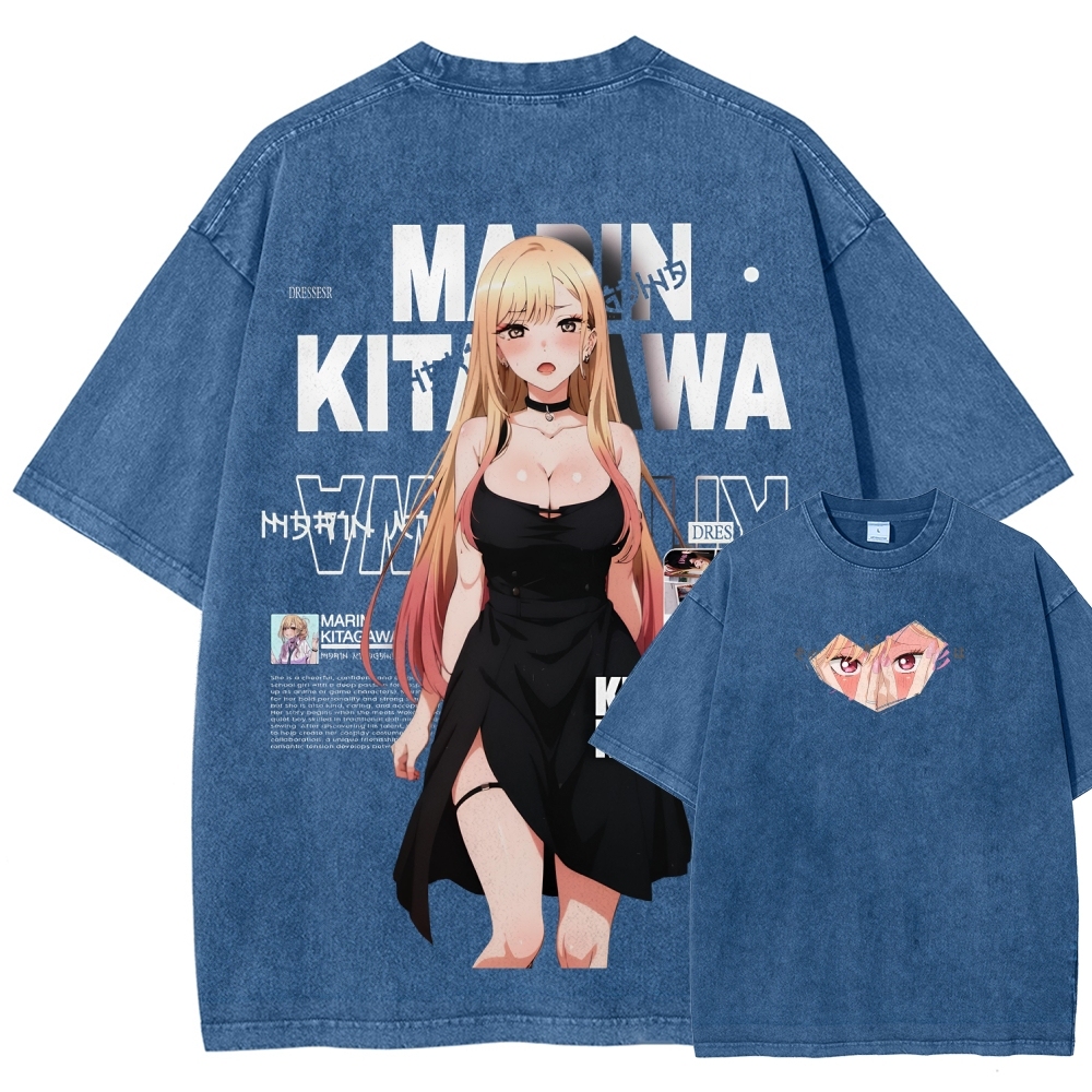 MARIN Unisex Fit Washed T-Shirt | My Dress-Up Darling 