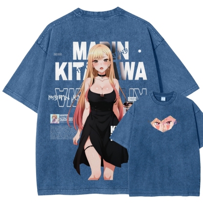 MARIN Unisex Fit Washed T-Shirt | My Dress-Up Darling 