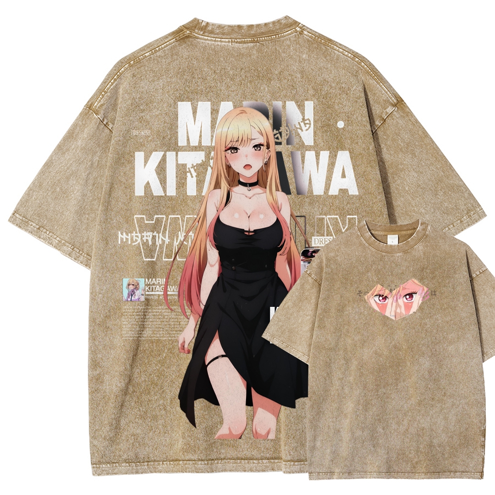 MARIN Unisex Fit Washed T-Shirt | My Dress-Up Darling 