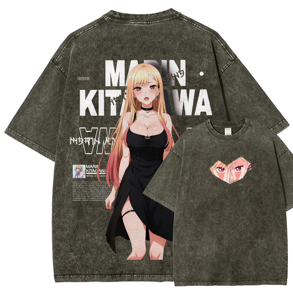 MARIN Unisex Fit Washed T-Shirt | My Dress-Up Darling 