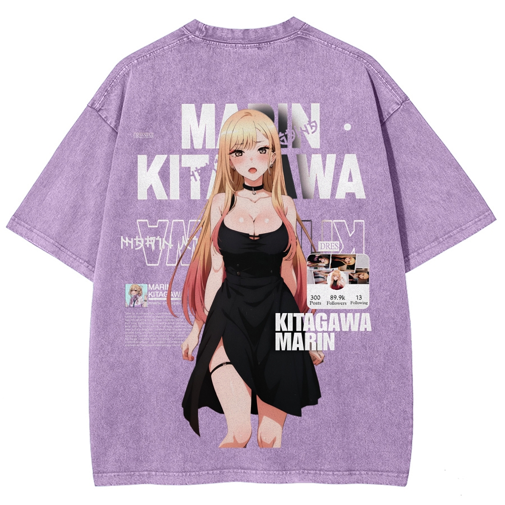 MARIN Unisex Fit Washed T-Shirt | My Dress-Up Darling 