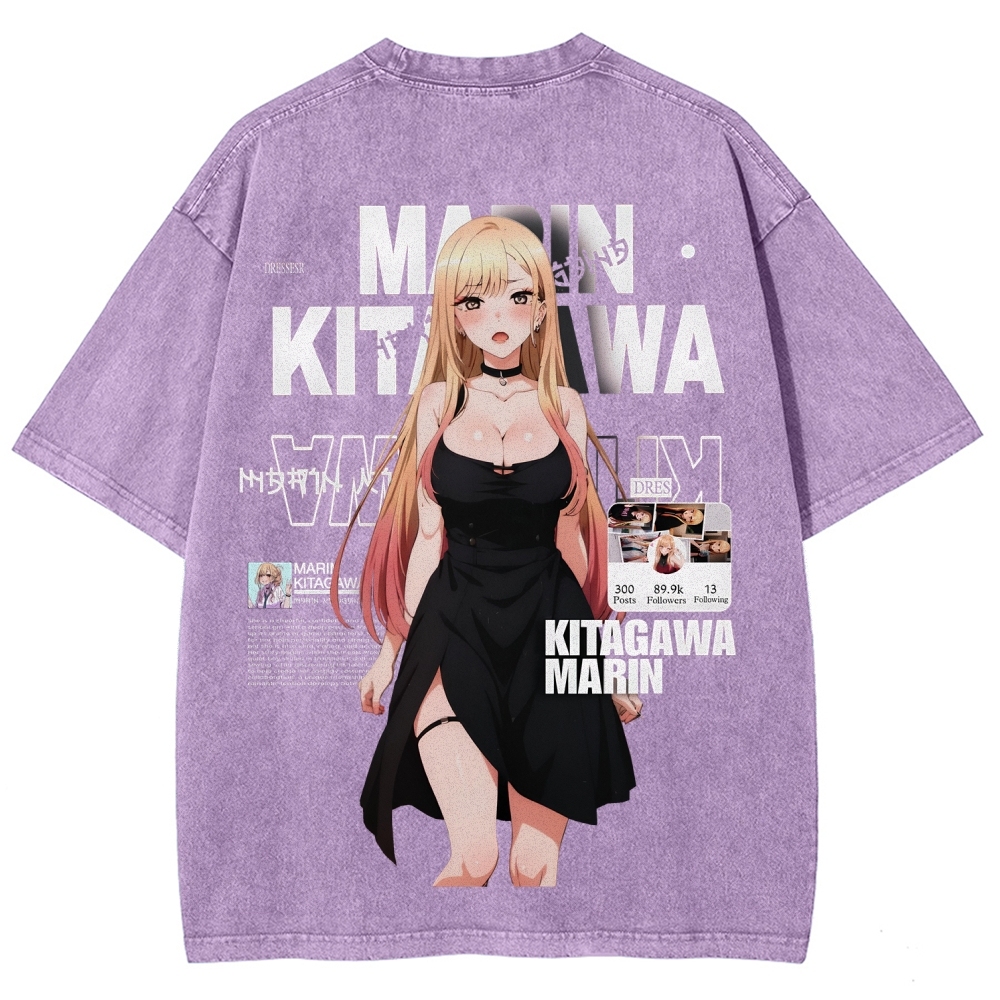 MARIN Unisex Fit Washed T-Shirt | My Dress-Up Darling 
