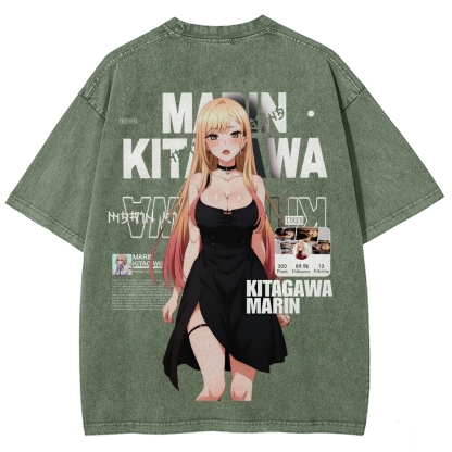 MARIN Unisex Fit Washed T-Shirt | My Dress-Up Darling 