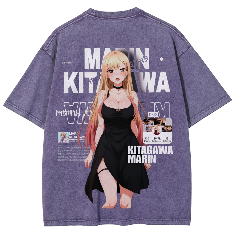 MARIN Unisex Fit Washed T-Shirt | My Dress-Up Darling 