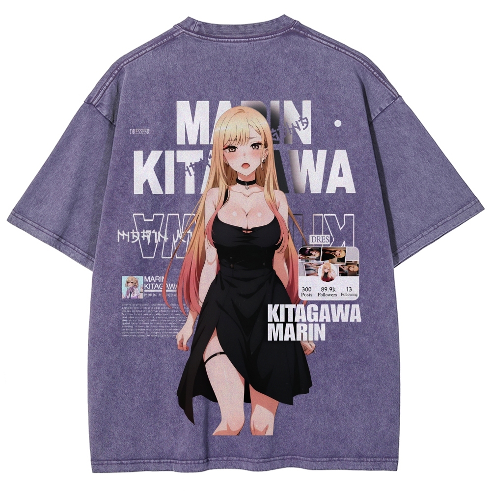 MARIN Unisex Fit Washed T-Shirt | My Dress-Up Darling 