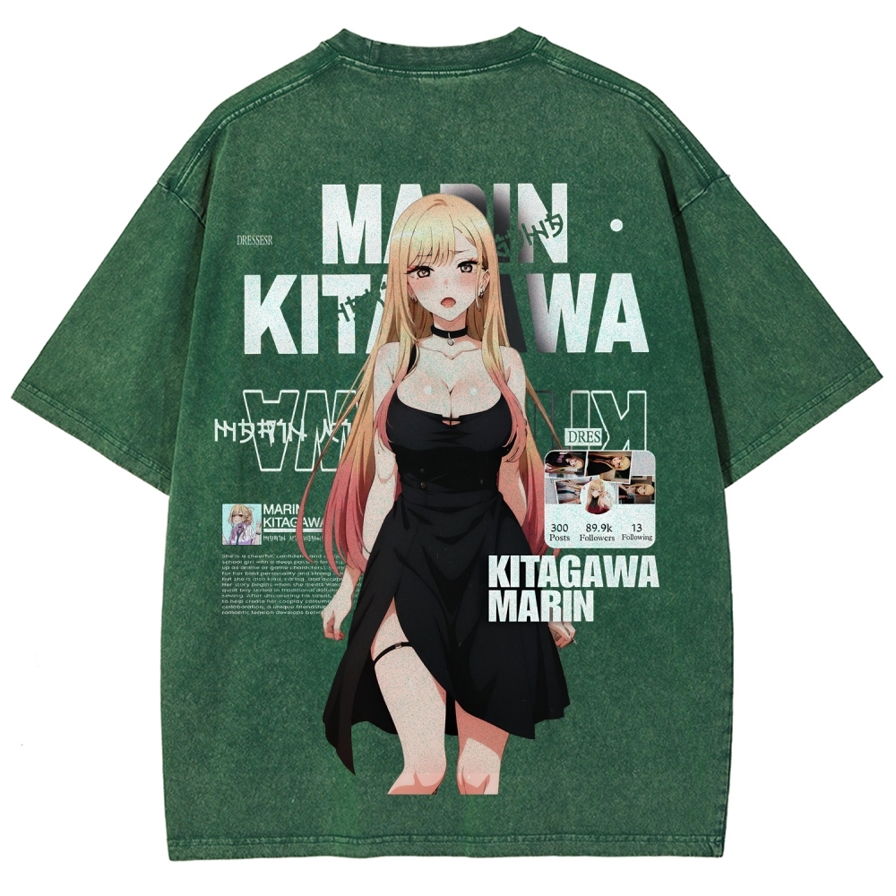 MARIN Unisex Fit Washed T-Shirt | My Dress-Up Darling 