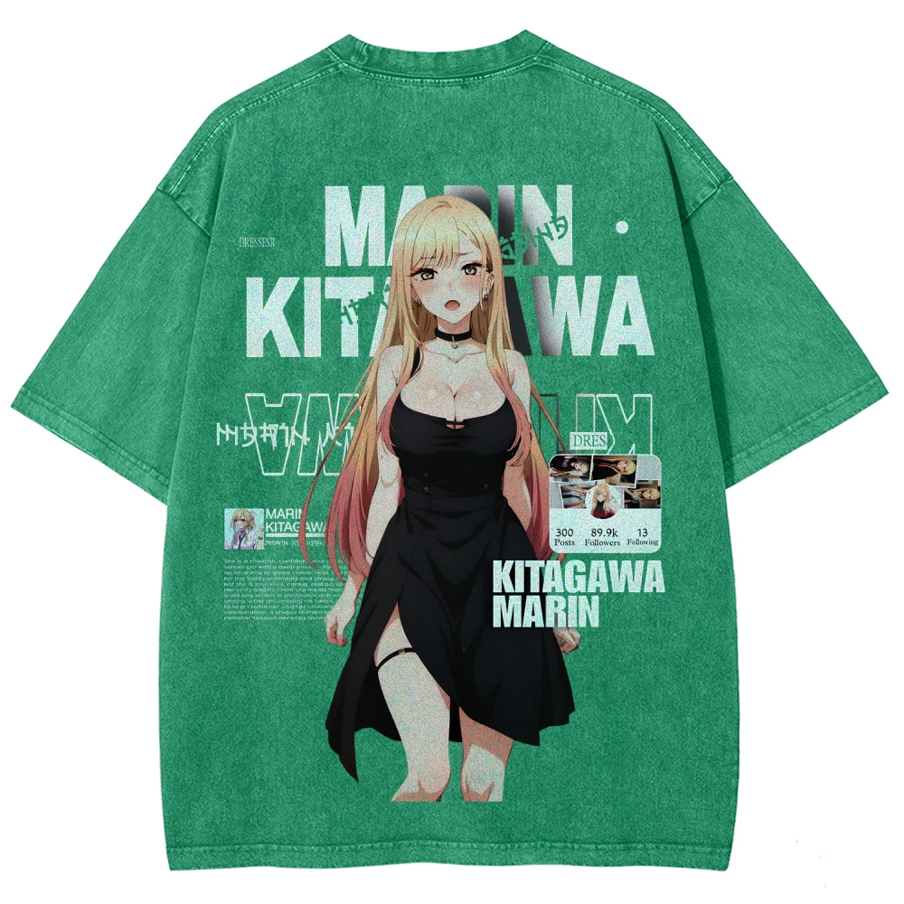 MARIN Unisex Fit Washed T-Shirt | My Dress-Up Darling 
