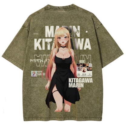 MARIN Unisex Fit Washed T-Shirt | My Dress-Up Darling 