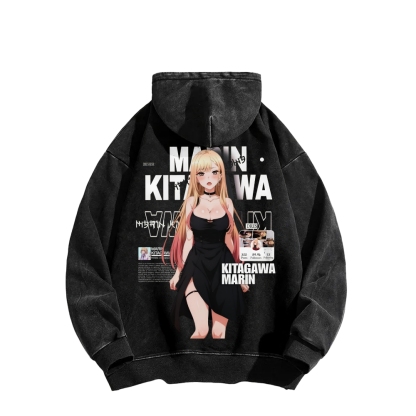 MARIN Unisex Washed Hoodie | My Dress-Up Darling 