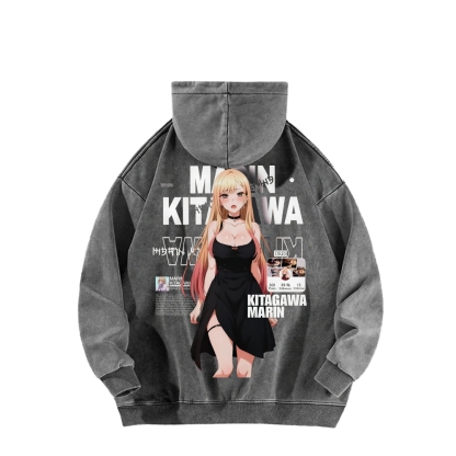 MARIN Unisex Washed Hoodie | My Dress-Up Darling 