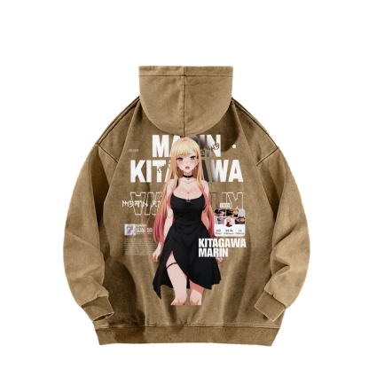 MARIN Unisex Washed Hoodie | My Dress-Up Darling 