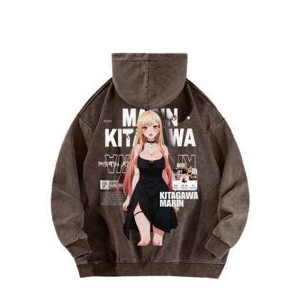 MARIN Unisex Washed Hoodie | My Dress-Up Darling 