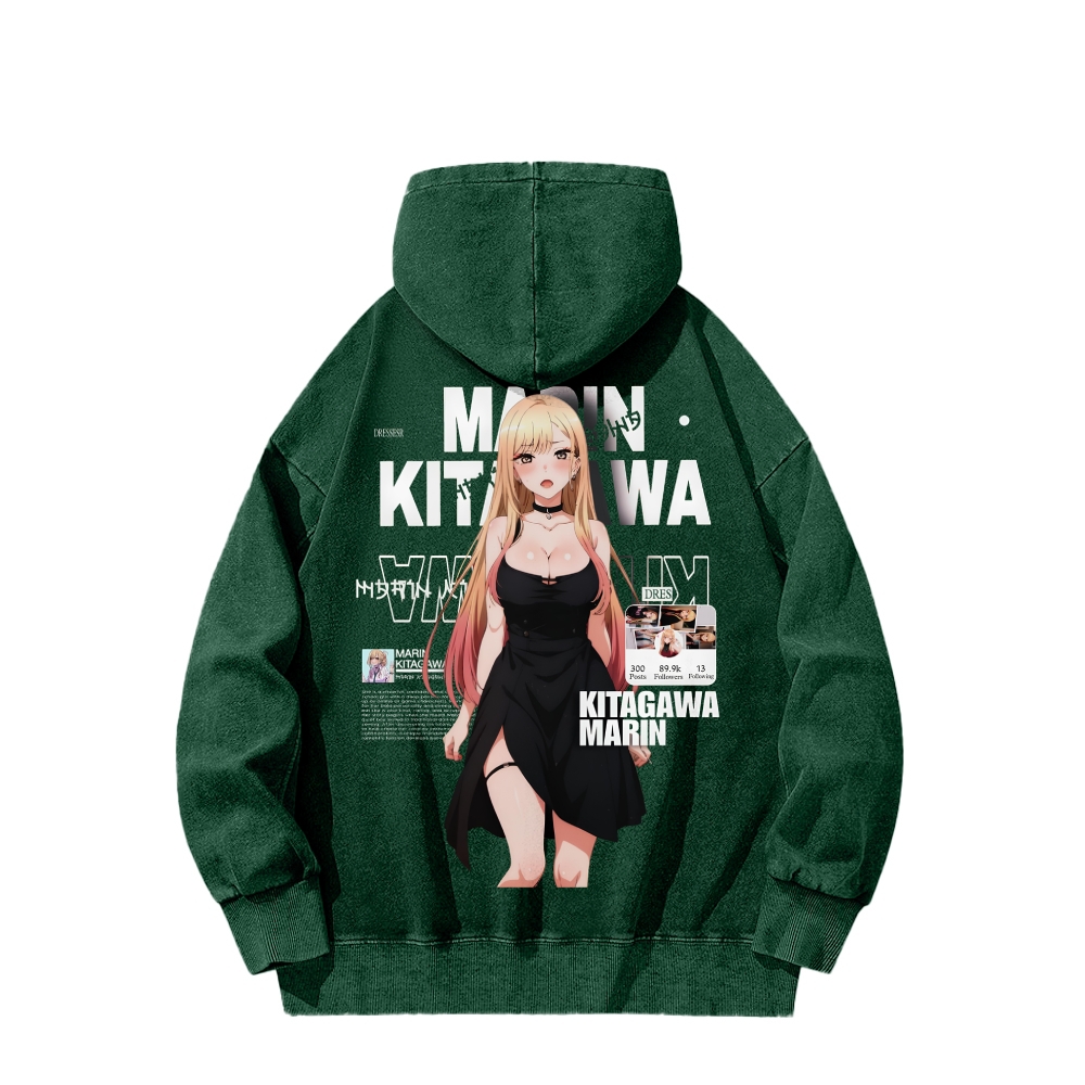 MARIN Unisex Washed Hoodie | My Dress-Up Darling 