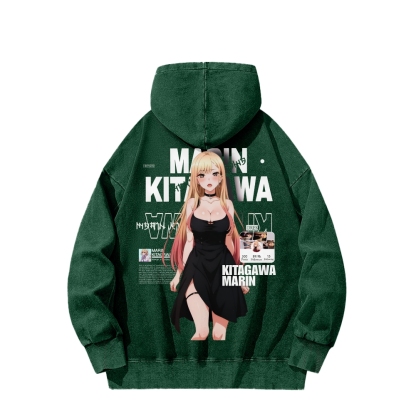 MARIN Unisex Washed Hoodie | My Dress-Up Darling 