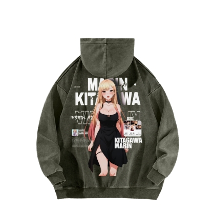 MARIN Unisex Washed Hoodie | My Dress-Up Darling 