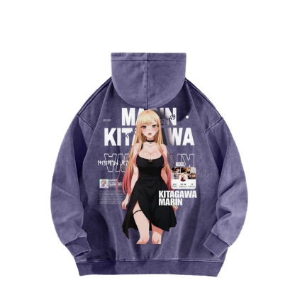 MARIN Unisex Washed Hoodie | My Dress-Up Darling 