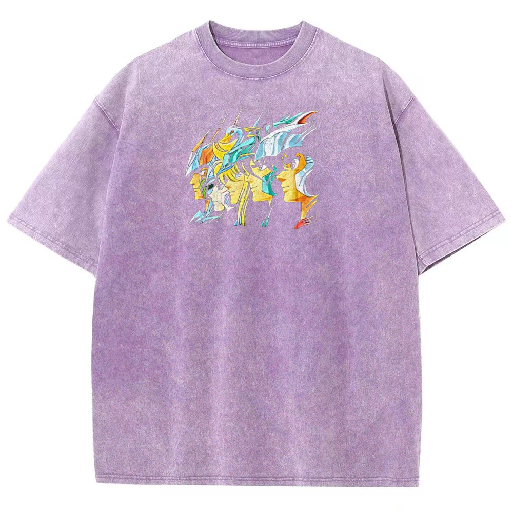 Saint Seiya Printed Unisex Washed T-Shirt