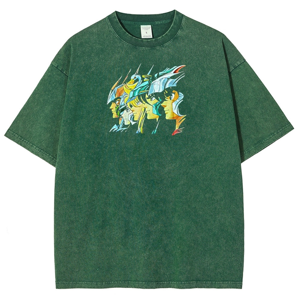 Saint Seiya Printed Unisex Washed T-Shirt