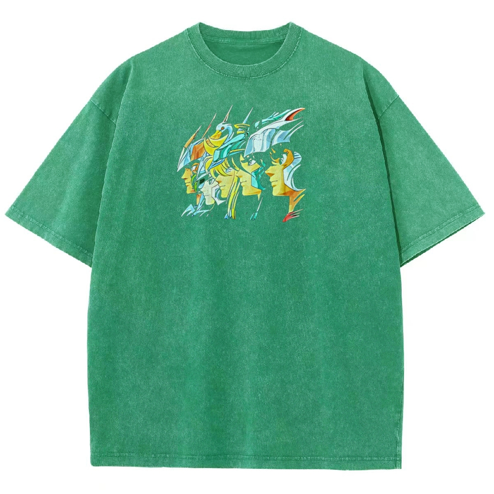 Saint Seiya Printed Unisex Washed T-Shirt