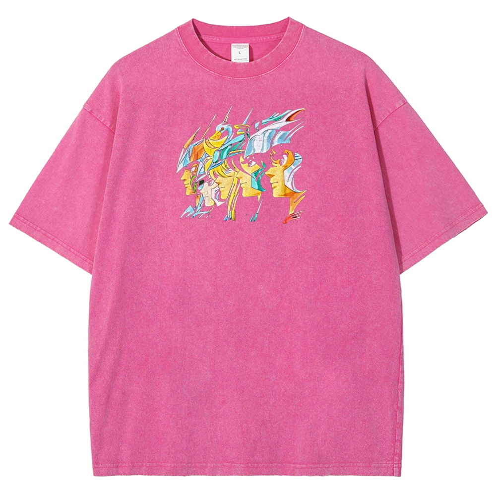 Saint Seiya Printed Unisex Washed T-Shirt