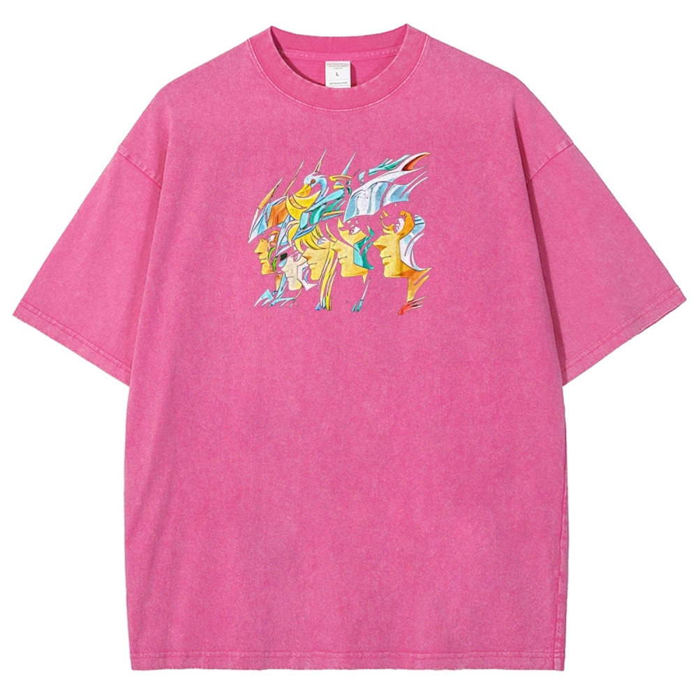 Saint Seiya Printed Unisex Washed T-Shirt
