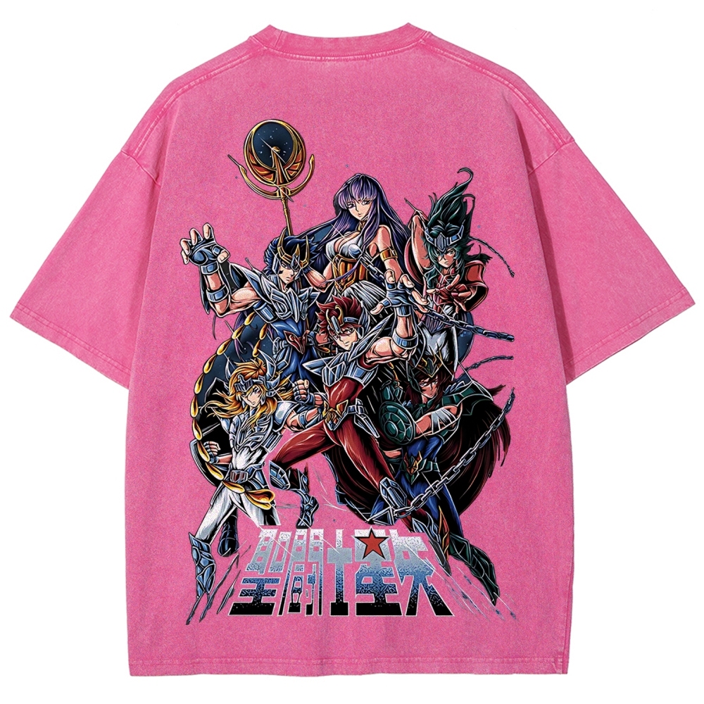 Saint Seiya Printed Unisex Washed T-Shirt
