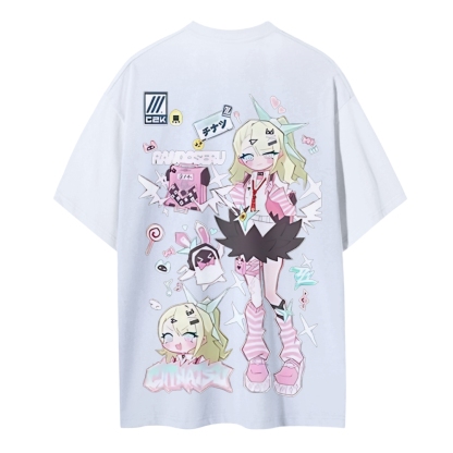  Unisex Round Neck Cotton T-Shirt 2603000898