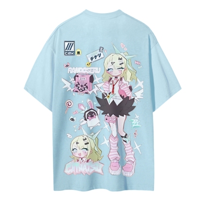  Unisex Round Neck Cotton T-Shirt 2603000898