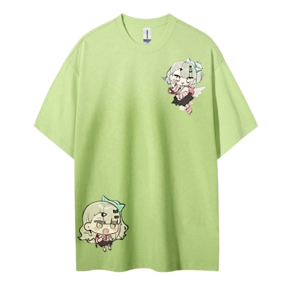 Unisex Round Neck Cotton T-Shirt 2603000898
