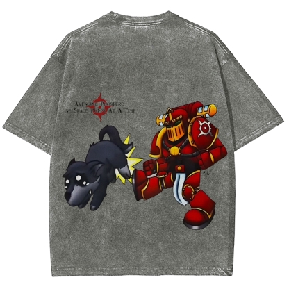 Warhammer 40k Thousand Sons Printed Unisex Washed T-Shirt