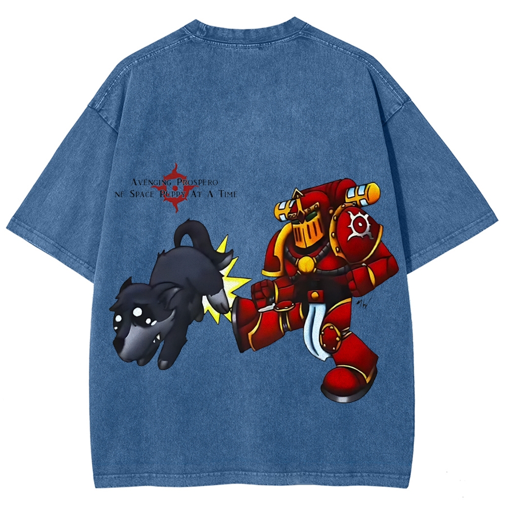 Warhammer 40k Thousand Sons Printed Unisex Washed T-Shirt