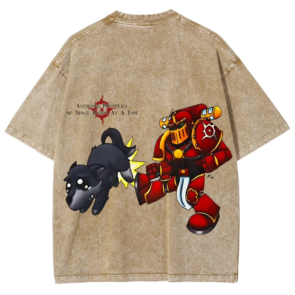 Warhammer 40k Thousand Sons Printed Unisex Washed T-Shirt