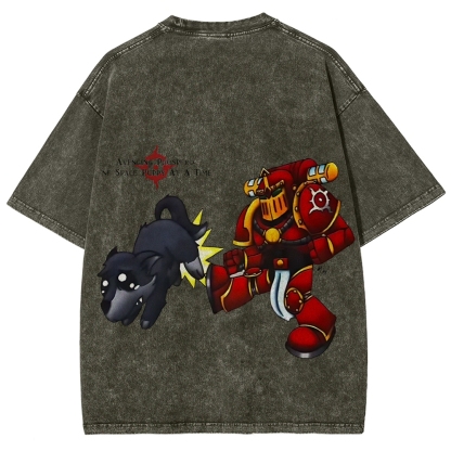 Warhammer 40k Thousand Sons Printed Unisex Washed T-Shirt
