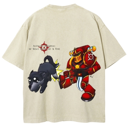 Warhammer 40k Thousand Sons Printed Unisex Washed T-Shirt