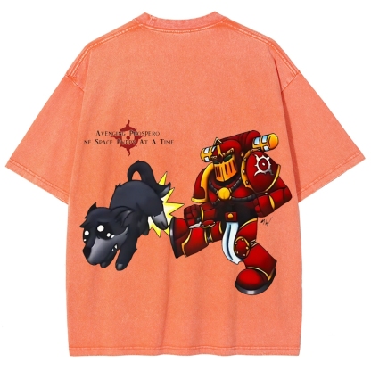 Warhammer 40k Thousand Sons Printed Unisex Washed T-Shirt