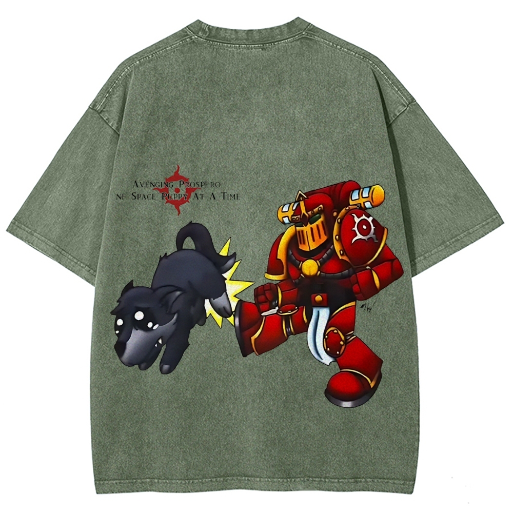 Warhammer 40k Thousand Sons Printed Unisex Washed T-Shirt