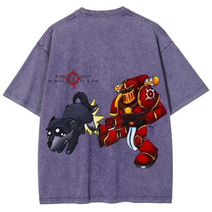 Warhammer 40k Thousand Sons Printed Unisex Washed T-Shirt