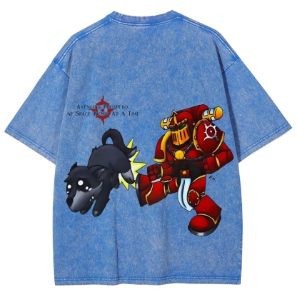 Warhammer 40k Thousand Sons Printed Unisex Washed T-Shirt