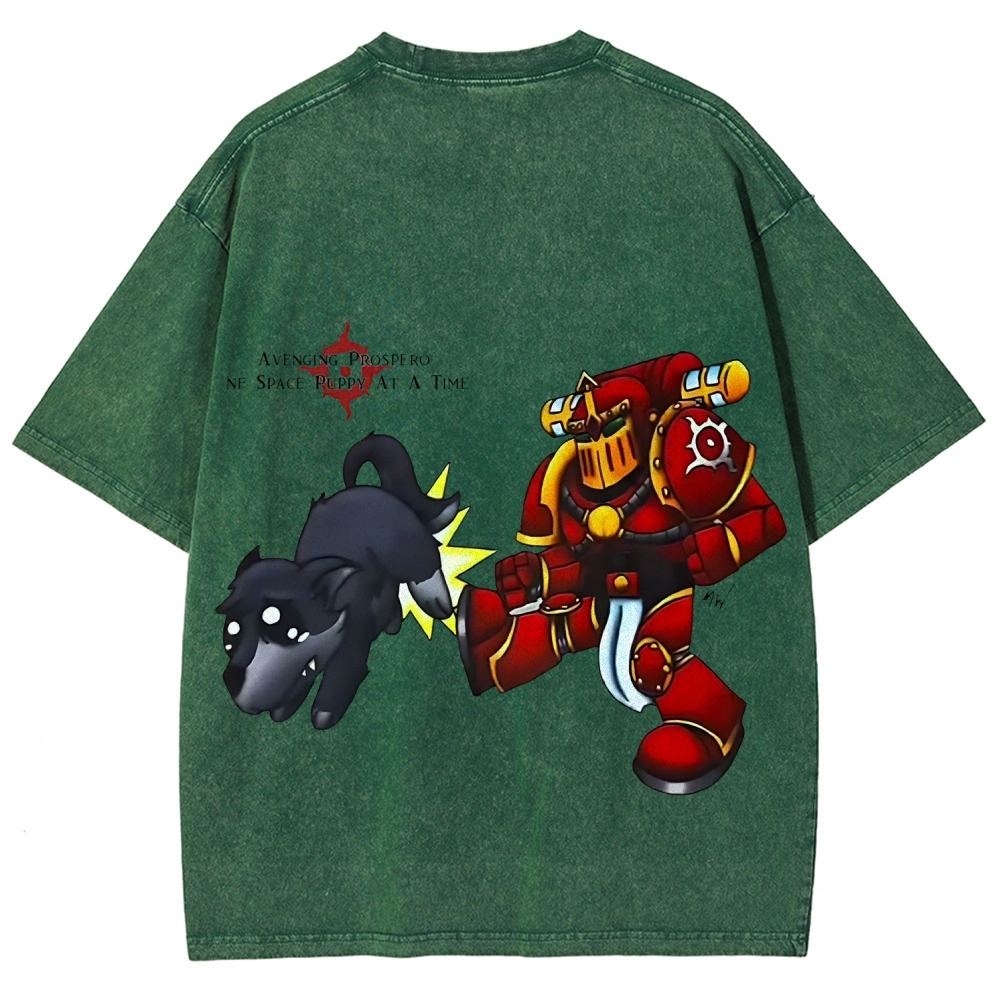 Warhammer 40k Thousand Sons Printed Unisex Washed T-Shirt