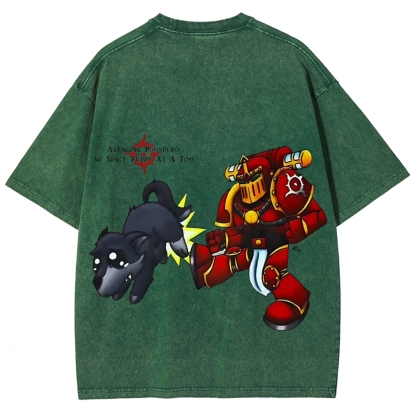 Warhammer 40k Thousand Sons Printed Unisex Washed T-Shirt