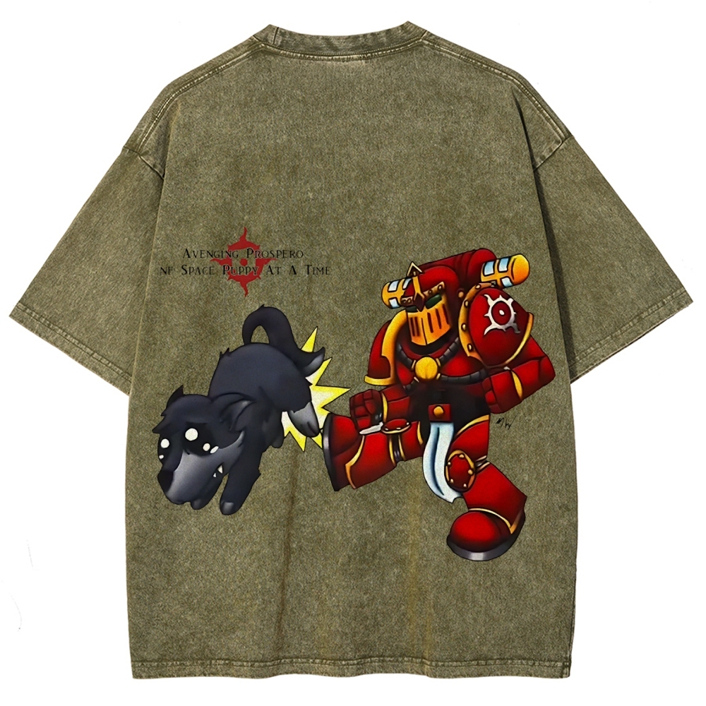 Warhammer 40k Thousand Sons Printed Unisex Washed T-Shirt