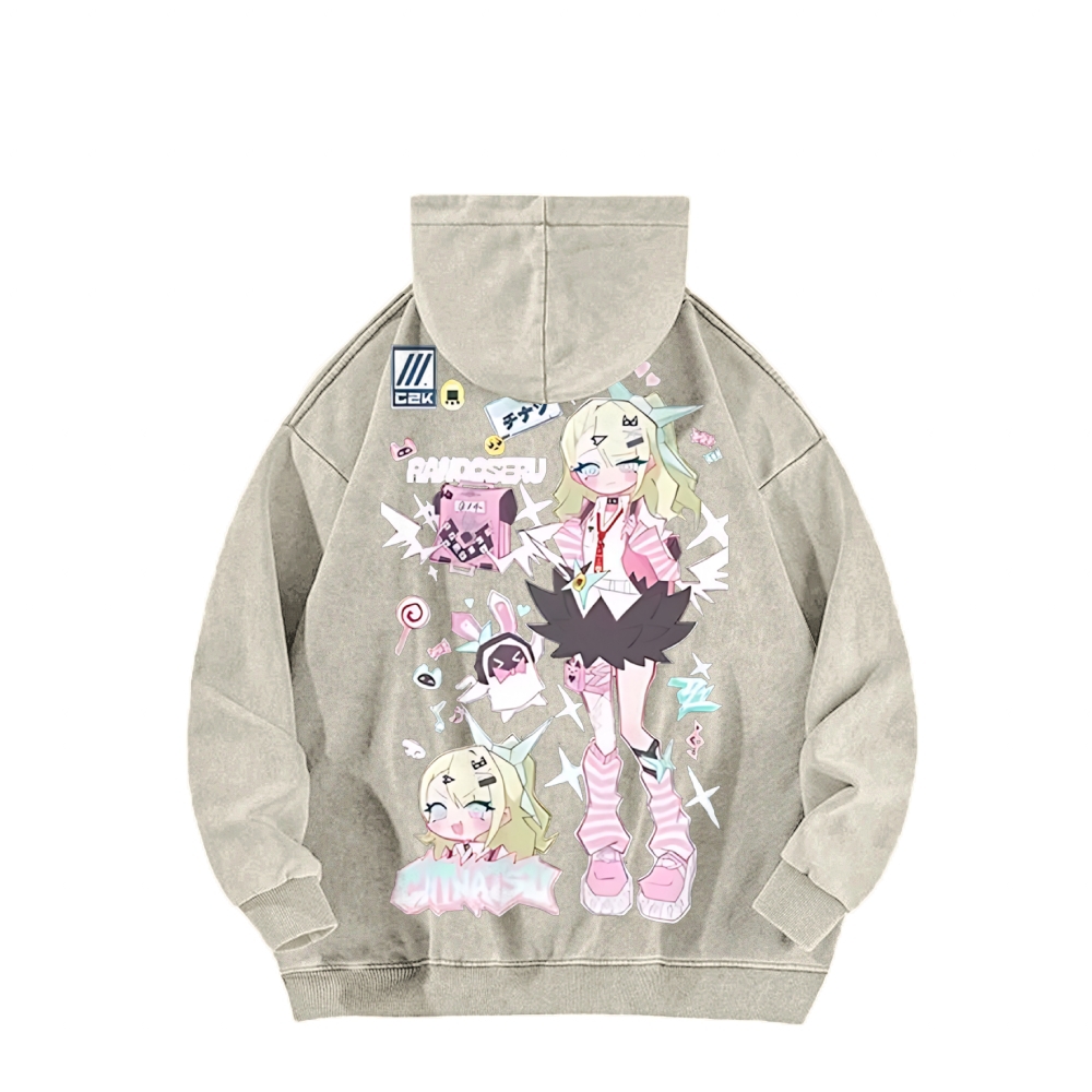 SUNNA Zenless Zone Zero Washed Unisex Hoodie 2603000901