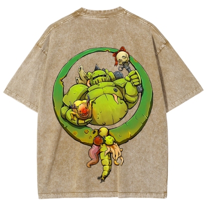 Nurgle Warhammer 40k Printed Unisex Washed T-Shirt 2603000904