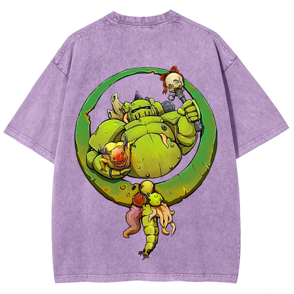 Nurgle Warhammer 40k Printed Unisex Washed T-Shirt 2603000904